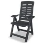 Reclining garden chairs 4 units anthracite gray plastic by vidaXL, Garden chairs - Ref: Foro24-275071, Price: 290,73 €, Disco...