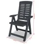 Reclining garden chairs 4 units anthracite gray plastic by vidaXL, Garden chairs - Ref: Foro24-275071, Price: 290,73 €, Disco...