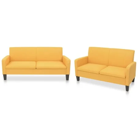 2-piece yellow fabric sofa set by vidaXL, Sofas - Ref: Foro24-278214, Price: 539,88 €, Discount: %