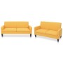 2-piece yellow fabric sofa set by vidaXL, Sofas - Ref: Foro24-278214, Price: 546,54 €, Discount: %