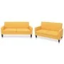 Conjunto de sofás 2 piezas tela amarillo de vidaXL, Sofás - Ref: Foro24-278214, Precio: 539,73 €, Descuento: %
