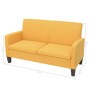 2-piece yellow fabric sofa set by vidaXL, Sofas - Ref: Foro24-278214, Price: 546,54 €, Discount: %