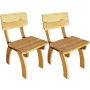 Sillas de jardín 2 unidades madera de pino impregnada de vidaXL, Sillas de jardín - Ref: Foro24-273755, Precio: 225,81 €, Des...