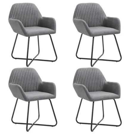 Esszimmerstühle 4 Einheiten aus dunkelgrauem Stoff von vidaXL, Essstühle - Ref: Foro24-277096, Preis: 356,51 €, Rabatt: %
