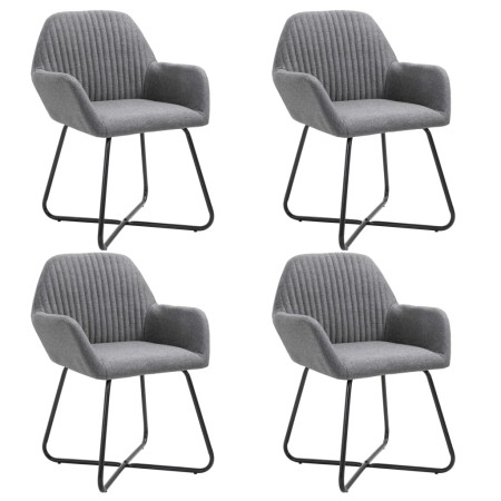 Esszimmerstühle 4 Einheiten aus dunkelgrauem Stoff von vidaXL, Essstühle - Ref: Foro24-277096, Preis: 361,62 €, Rabatt: %