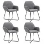 Esszimmerstühle 4 Einheiten aus dunkelgrauem Stoff von vidaXL, Essstühle - Ref: Foro24-277096, Preis: 356,51 €, Rabatt: %