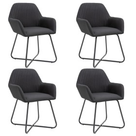 Dining chairs 4 units of black fabric by vidaXL, dining chairs - Ref: Foro24-277106, Price: 360,40 €, Discount: %