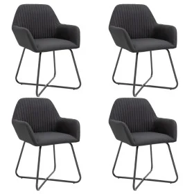 Dining chairs 4 units of black fabric by vidaXL, dining chairs - Ref: Foro24-277106, Price: 355,74 €, Discount: %