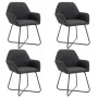 Esszimmerstühle 4 Einheiten aus schwarzem Stoff von vidaXL, Essstühle - Ref: Foro24-277106, Preis: 355,74 €, Rabatt: %