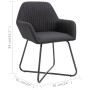 Esszimmerstühle 4 Einheiten aus schwarzem Stoff von vidaXL, Essstühle - Ref: Foro24-277106, Preis: 360,40 €, Rabatt: %