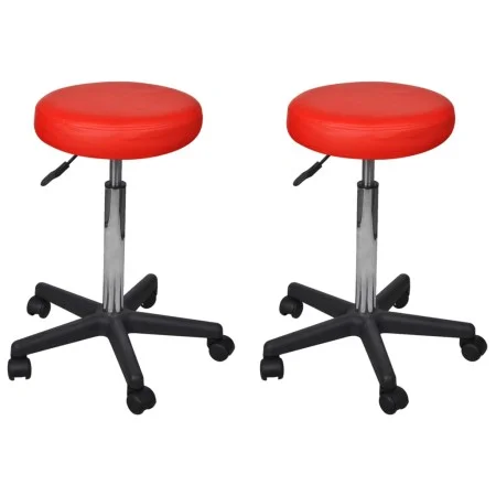 Office stools 2 pcs red synthetic leather by vidaXL, Office chairs - Ref: Foro24-277177, Price: 91,61 €, Discount: %