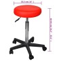 Bürohocker 2 Stück rotes Kunstleder von vidaXL, Bürostühle - Ref: Foro24-277177, Preis: 93,22 €, Rabatt: %