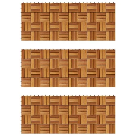 Verandafliesen 30x30 cm Akazie 30 Stück von vidaXL, Böden und Teppiche - Ref: Foro24-271793, Preis: 115,94 €, Rabatt: %