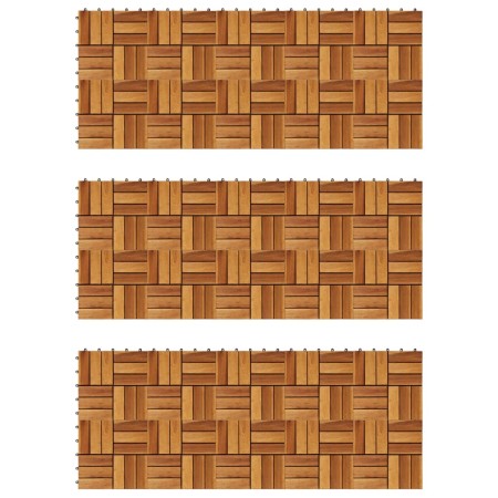 Verandafliesen 30x30 cm Akazie 30 Stück von vidaXL, Böden und Teppiche - Ref: Foro24-271793, Preis: 122,34 €, Rabatt: %