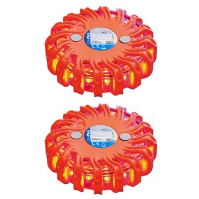 ProPlus Warning discs with 16 LEDs 2 units orange by ProPlus, Road and traffic signs - Ref: Foro24-276224, Price: 34,68 €, Di...