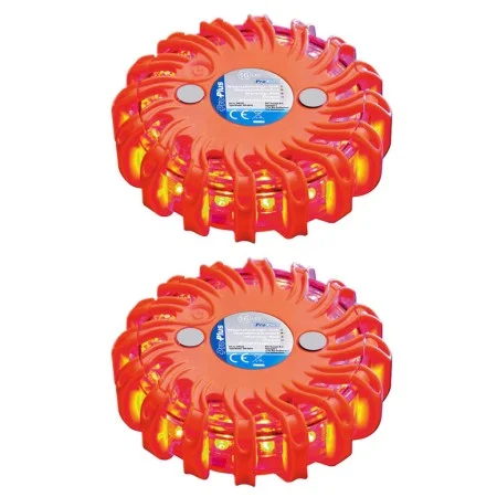 ProPlus Warning discs with 16 LEDs 2 units orange by ProPlus, Road and traffic signs - Ref: Foro24-276224, Price: 34,00 €, Di...