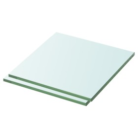 Estantes 2 unidades panel de vidrio transparente 30x25 cm de vidaXL, Estantes y estanterías - Ref: Foro24-3051550, Precio: 31...