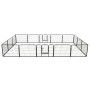 Corral para perros 16 paneles de acero 60x80 cm negro von vidaXL, Hundehütten und Zäune - Ref: Foro24-275492, Preis: 281,48 €...