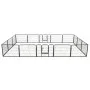 Corral para perros 16 paneles de acero 60x80 cm negro von vidaXL, Hundehütten und Zäune - Ref: Foro24-275492, Preis: 265,60 €...