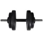Exercise bench with a set of weights and dumbbells 60.5 kg by vidaXL, Weight lifting machines - Ref: Foro24-275347, Price: 26...