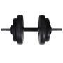 Trainingsbank mit Gewichten und Hanteln 60,5 kg von vidaXL, Gewichthebermaschinen - Ref: Foro24-275347, Preis: 242,41 €, Raba...