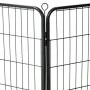 Corral para perros 16 paneles de acero 60x80 cm negro von vidaXL, Hundehütten und Zäune - Ref: Foro24-275492, Preis: 265,60 €...