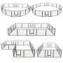 Corral para perros 16 paneles de acero 60x80 cm negro von vidaXL, Hundehütten und Zäune - Ref: Foro24-275492, Preis: 281,48 €...