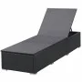 Sun loungers with cushions 2 pcs black synthetic rattan by vidaXL, Loungers - Ref: Foro24-277088, Price: 314,47 €, Discount: %