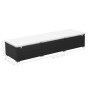 Tumbonas con cojines 2 uds ratán sintético negro de vidaXL, Tumbonas - Ref: Foro24-277088, Precio: 318,23 €, Descuento: %
