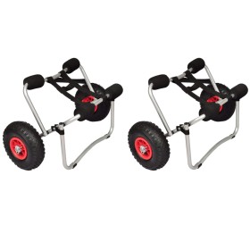 Kayak cart 2 aluminum units by vidaXL, Boat Trailers - Ref: Foro24-277087, Price: 136,66 €, Discount: %