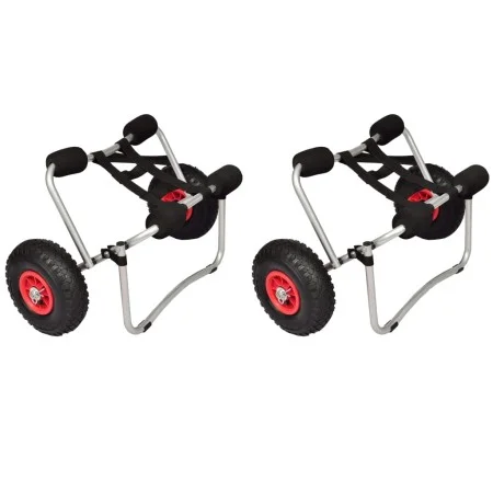 Kayak cart 2 aluminum units by vidaXL, Boat Trailers - Ref: Foro24-277087, Price: 142,51 €, Discount: %