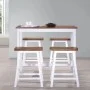 5-piece solid wood kitchen high table and stool set by vidaXL, Furniture sets for kitchens and dining rooms - Ref: Foro24-275...