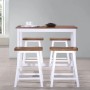 5-teiliges Küchen-Hochtisch- und Hocker-Set aus Massivholz von vidaXL, Möbelsets für Küchen und Esszimmer - Ref: Foro24-27523...