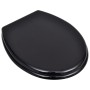 Toilettensitz mit Deckel 2 Stück MDF schwarz von vidaXL, Toiletten- und Bidetsitze - Ref: Foro24-275908, Preis: 63,84 €, Raba...