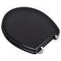 Toilettensitz mit Deckel 2 Stück MDF schwarz von vidaXL, Toiletten- und Bidetsitze - Ref: Foro24-275908, Preis: 63,84 €, Raba...