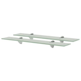 Floating shelves 2 units glass 8 mm 60x20 cm by vidaXL, Shelves and shelves - Ref: Foro24-3051537, Price: 42,63 €, Discount: %