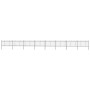 Gartenzaun mit schwarzen Stahlringspitzen 13,6 x 1 m von vidaXL, Zaunpaneele - Ref: Foro24-277663, Preis: 437,37 €, Rabatt: %