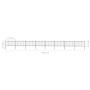 Gartenzaun mit schwarzen Stahlringspitzen 13,6 x 1 m von vidaXL, Zaunpaneele - Ref: Foro24-277663, Preis: 437,37 €, Rabatt: %