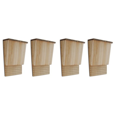 Casas para murciélagos 4 unidades de madera 22x12x34 cm de vidaXL, Refugios para murciélagos - Ref: Foro24-276009, Precio: 54...