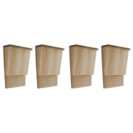 Fledermaushäuser 4 Holzelemente 22x12x34 cm von vidaXL, Fledermausunterstände - Ref: Foro24-276009, Preis: 61,31 €, Rabatt: %