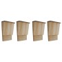 Casas para murciélagos 4 unidades de madera 22x12x34 cm de vidaXL, Refugios para murciélagos - Ref: Foro24-276009, Precio: 54...