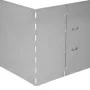 Set of 10 pieces of galvanized steel lawn fences 100x20cm by vidaXL, Garden edging and edging - Ref: Foro24-274902, Price: 60...