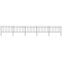 Garden fence with black steel hoop tips 8.5x1 m by vidaXL, fence panels - Ref: Foro24-277660, Price: 274,94 €, Discount: %