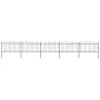 Garden fence with black steel hoop tips 8.5x1 m by vidaXL, fence panels - Ref: Foro24-277660, Price: 311,66 €, Discount: %