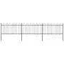 Gartentor mit schwarzen Stahlspeerspitzen 5,1x1 m von vidaXL, Zaunpaneele - Ref: Foro24-277658, Preis: 192,01 €, Rabatt: %