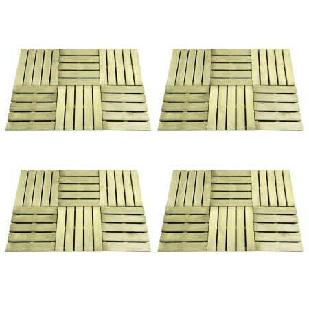 Verandafliesen 24 Einheiten grünes Holz 50x50 cm von vidaXL, Böden und Teppiche - Ref: Foro24-276432, Preis: 249,54 €, Rabatt: %