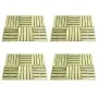 Baldosa de porche 24 unidades madera verde 50x50 cm de vidaXL, Suelos y moquetas - Ref: Foro24-276432, Precio: 240,62 €, Desc...