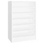 White plywood shoe cabinet 60x35x92 cm by vidaXL, Shoe racks and shoe organizers - Ref: Foro24-808945, Price: 64,01 €, Discou...