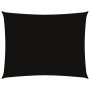 Toldo de vela rectangular de tela oxford negro 6x8 m