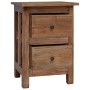 Mesita de noche de madera maciza de caoba 40x30x51 cm